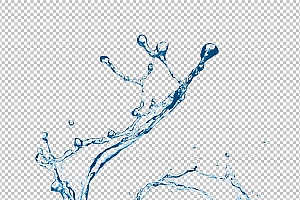 水透明背景PNG图水设计素材00336