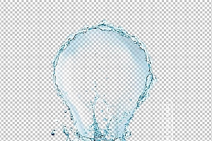 水透明背景PNG图水设计素材00340