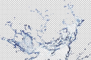 水透明背景PNG图水设计素材00341