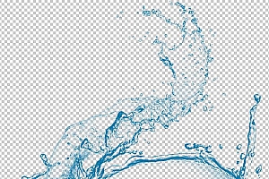 水透明背景PNG图水设计素材00389