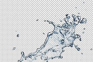 水透明背景PNG图水设计素材00401