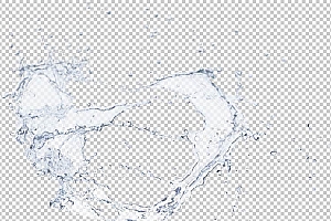 水透明背景PNG图水设计素材00408