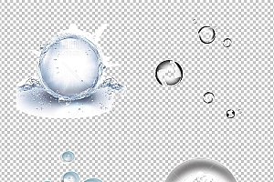 水透明背景PNG图水设计素材00416