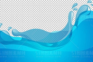 水透明背景PNG图水设计素材00426