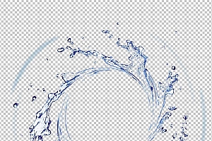 水透明背景PNG图水设计素材00431