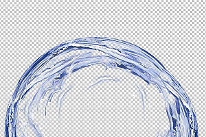 水透明背景PNG图水设计素材00442