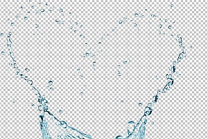 水透明背景PNG图水设计素材00469