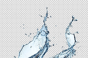 水透明背景PNG图水设计素材00486