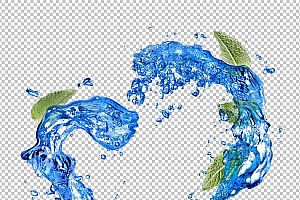 水透明背景PNG图水设计素材00496