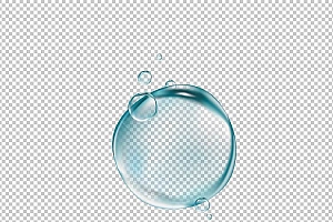 水透明背景PNG图水设计素材00538