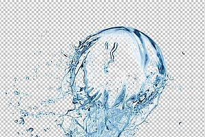 水透明背景PNG图水设计素材00586
