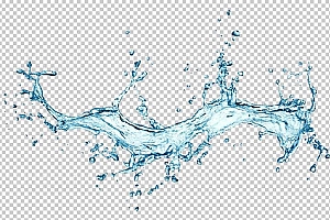 水透明背景PNG图水设计素材00607