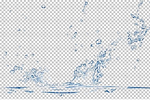 水透明背景PNG图水设计素材00623