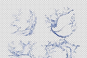 水透明背景PNG图水设计素材00636