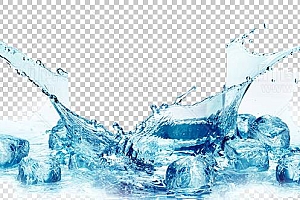 水透明背景PNG图水设计素材00638