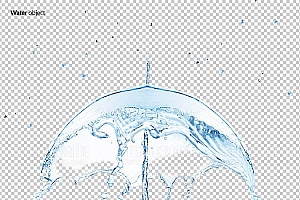 水透明背景PNG图水设计素材00676