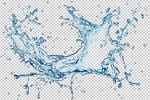 水透明背景PNG图水设计素材00699