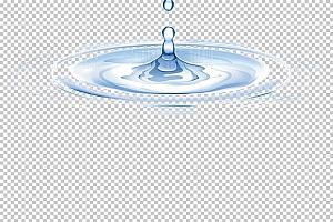 水透明背景PNG图水设计素材00705