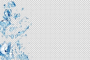 水透明背景PNG图水设计素材00706