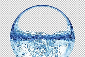 水透明背景PNG图水设计素材00724