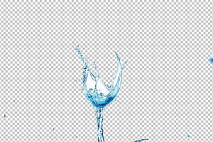 水透明背景PNG图水设计素材00739
