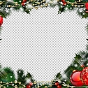 圣诞节素材PNG透明背景免抠图圣诞树老人雪花02121