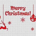 圣诞节素材PNG透明背景免抠图圣诞树老人雪花02146