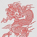 中国风古典龙凤剪纸PNG免抠图透明背景00399