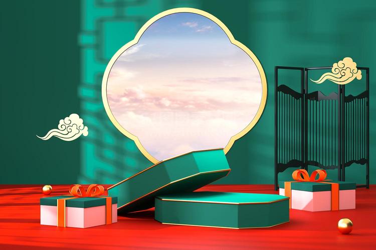 高清C4D背景产品背景场景产品台素材2306800992