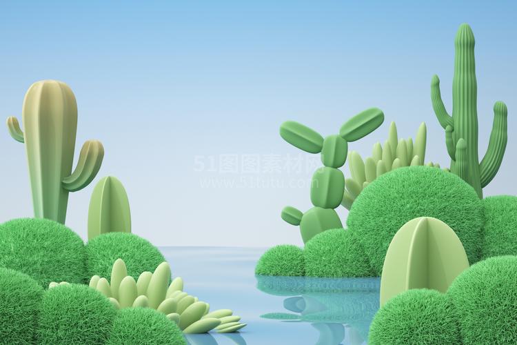 高清C4D背景产品背景场景产品台素材2306801300