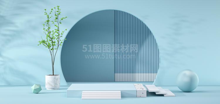 高清C4D背景产品背景场景产品台素材2306801380
