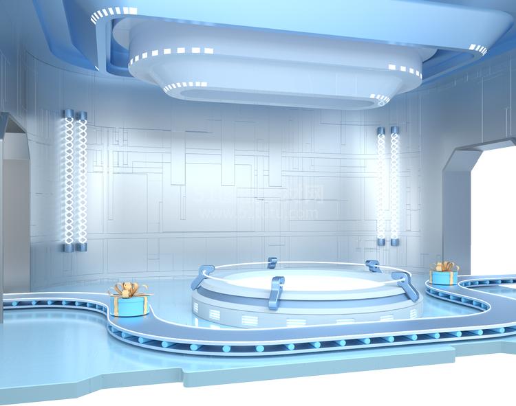 高清C4D背景产品背景场景产品台素材2306801918