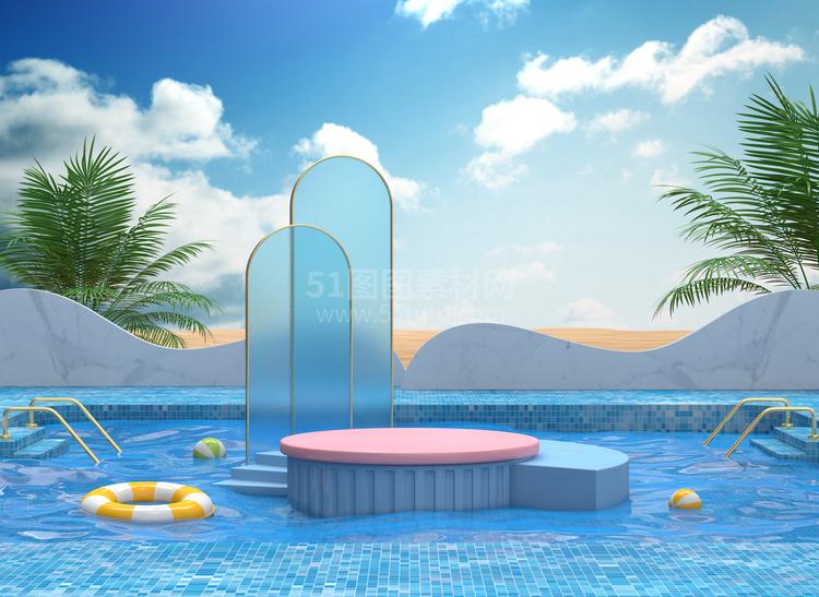 高清C4D背景产品背景场景产品台素材2306801920