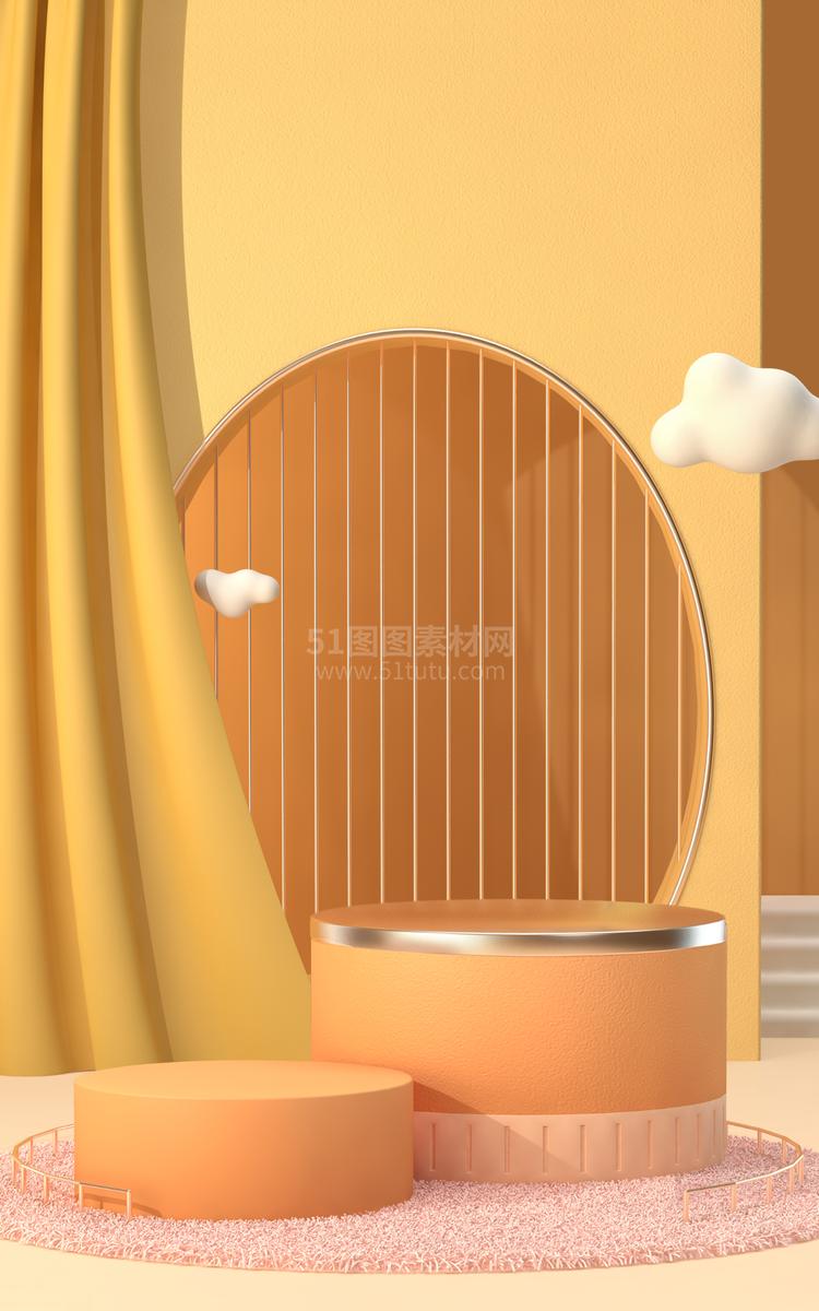 高清C4D背景产品背景场景产品台素材2306801926