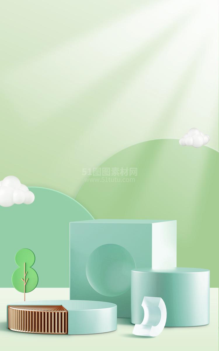 高清C4D背景产品背景场景产品台素材2306801928