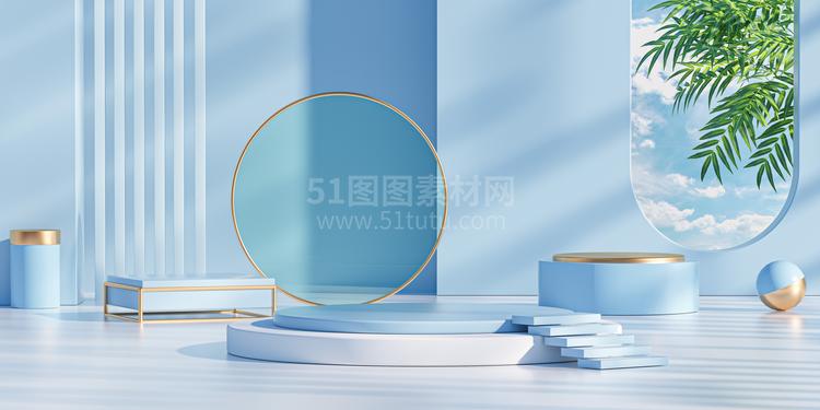 高清C4D背景产品背景场景产品台素材2306801931