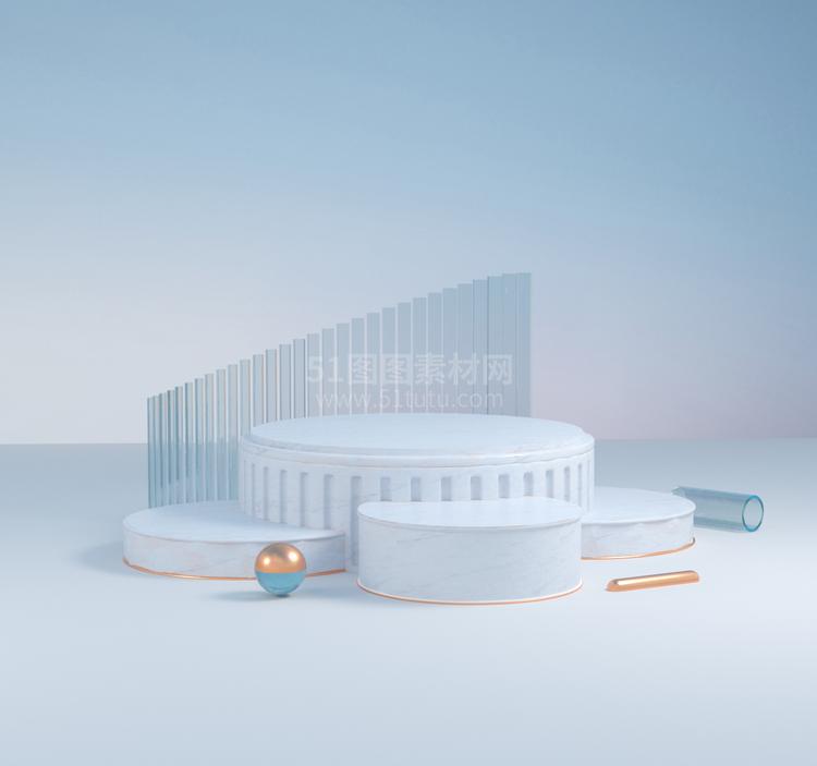 高清C4D背景产品背景场景产品台素材2306801933