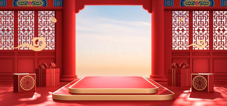 高清C4D背景产品背景场景产品台素材2306801941