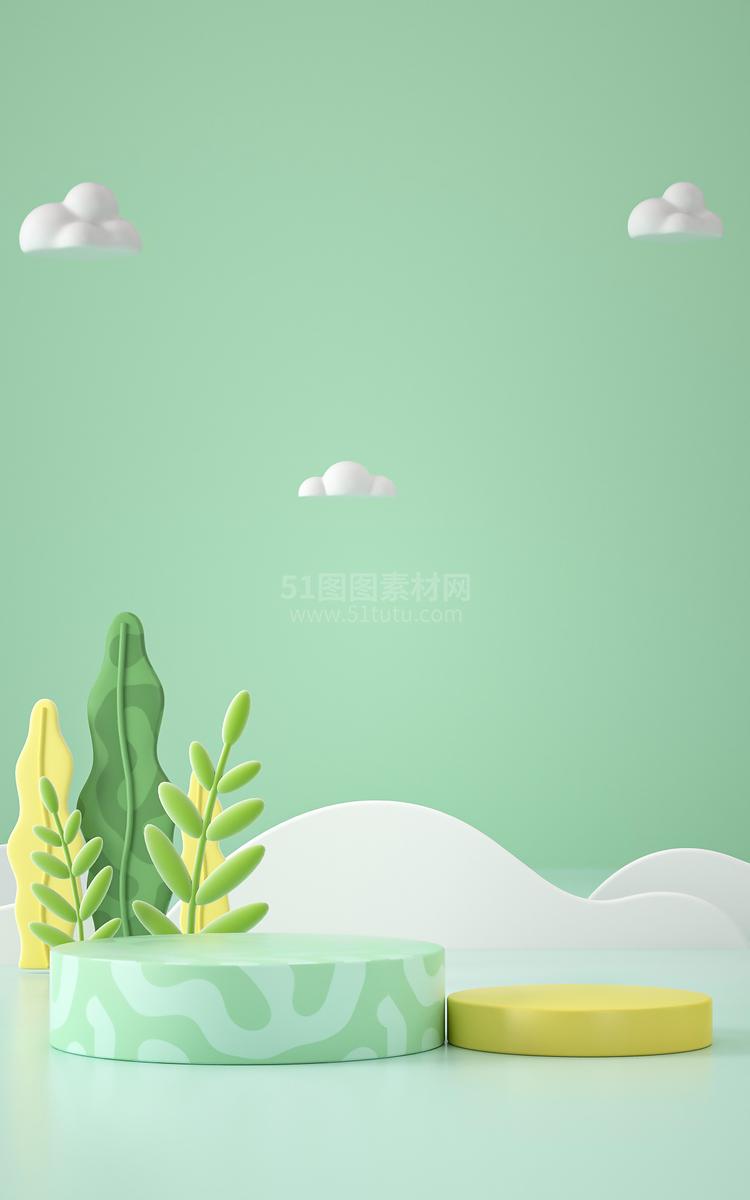 高清C4D背景产品背景场景产品台素材2306801949