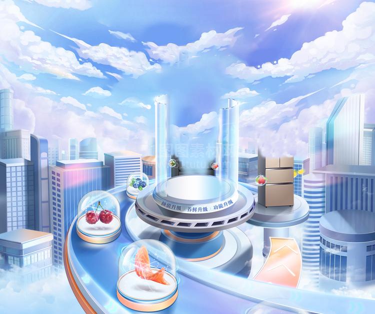 高清C4D背景产品背景场景产品台素材2306801961