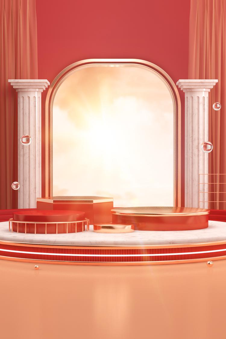 高清C4D背景产品背景场景产品台素材2306801968