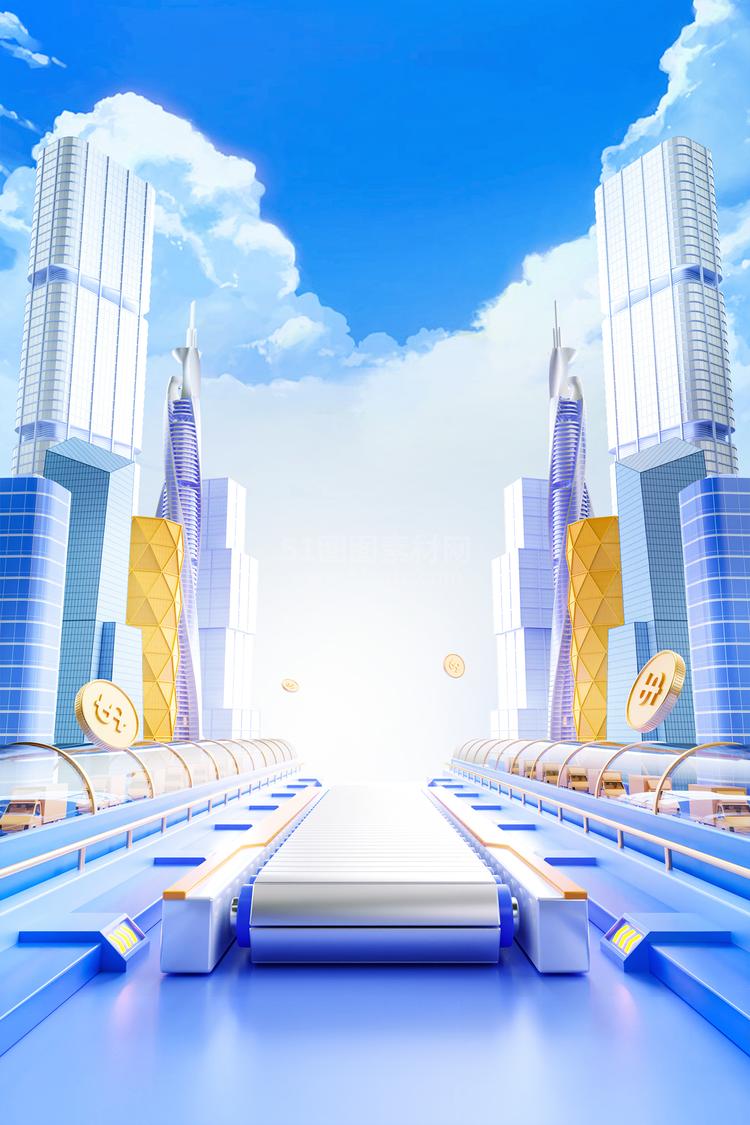 高清C4D背景产品背景场景产品台素材2306801977