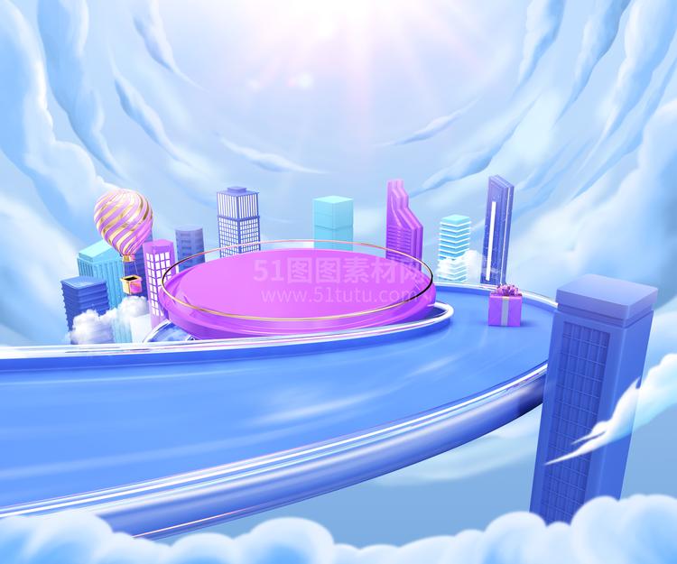 高清C4D背景产品背景场景产品台素材2306801982