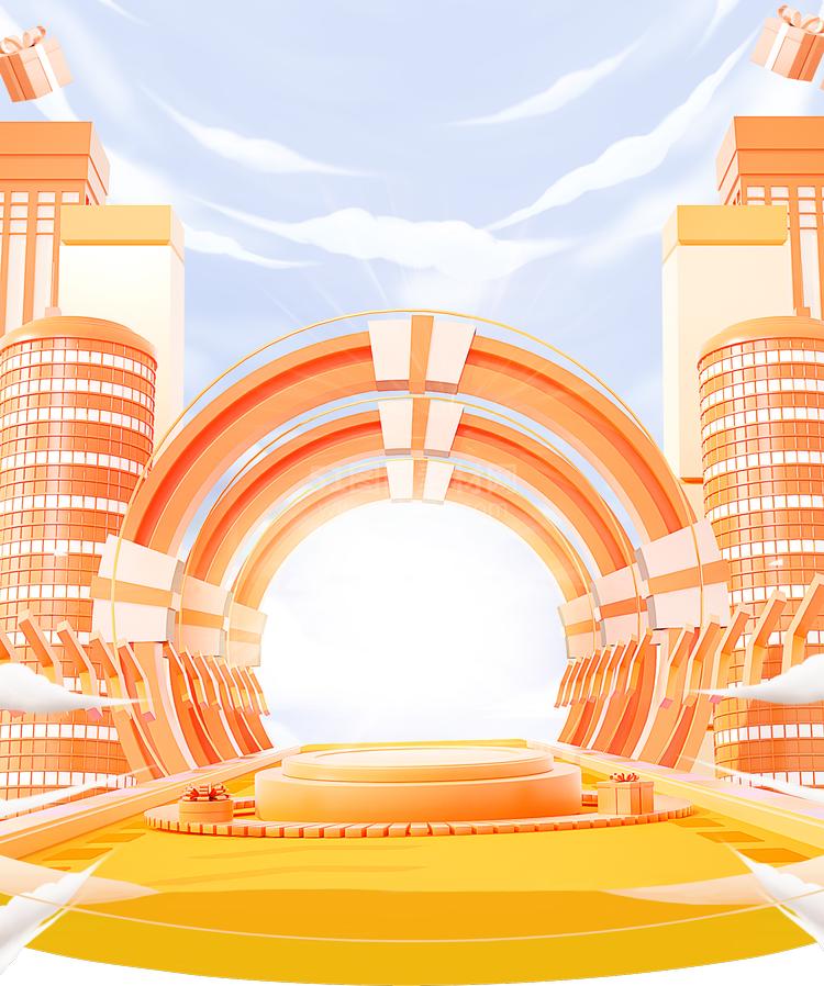 高清C4D背景产品背景场景产品台素材2306801991