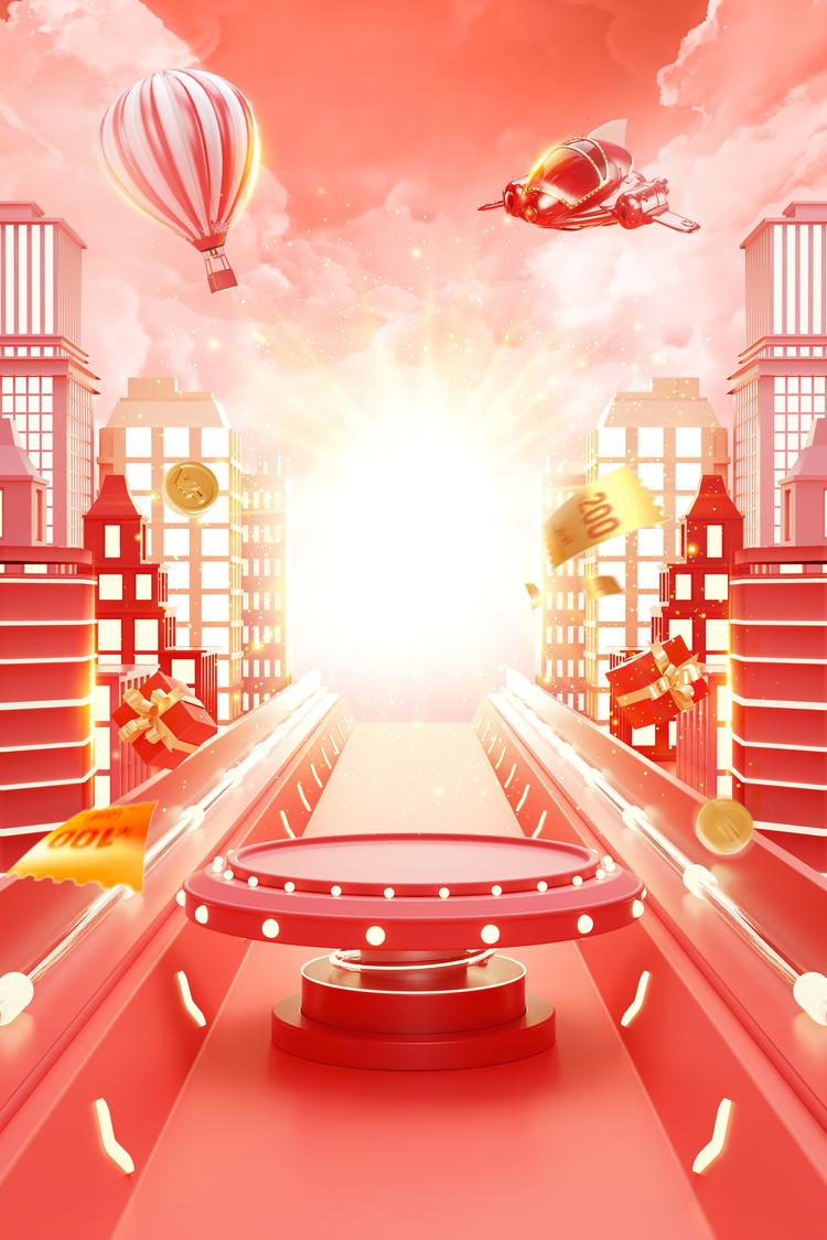 高清C4D背景产品背景场景产品台素材2306801996