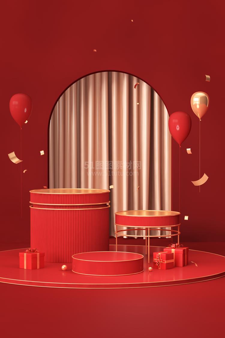 高清C4D背景产品背景场景产品台素材2306802001