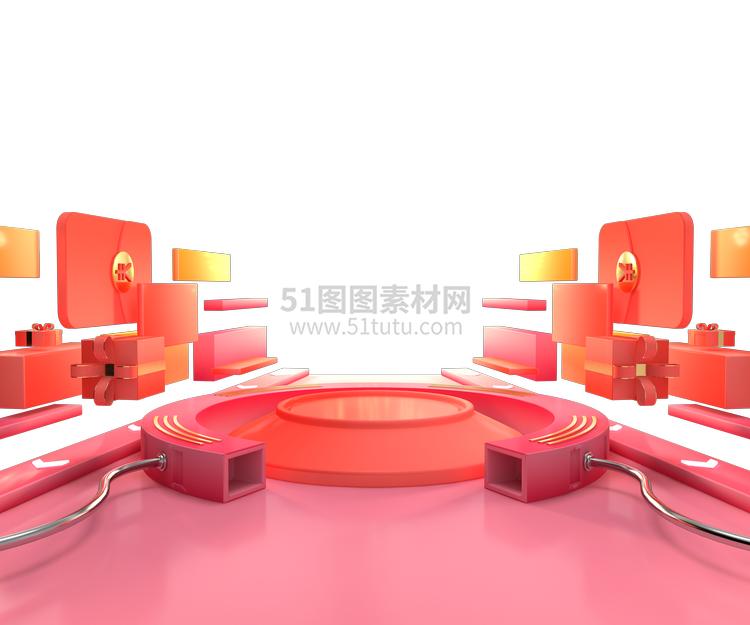 高清C4D背景产品背景场景产品台素材2306802003