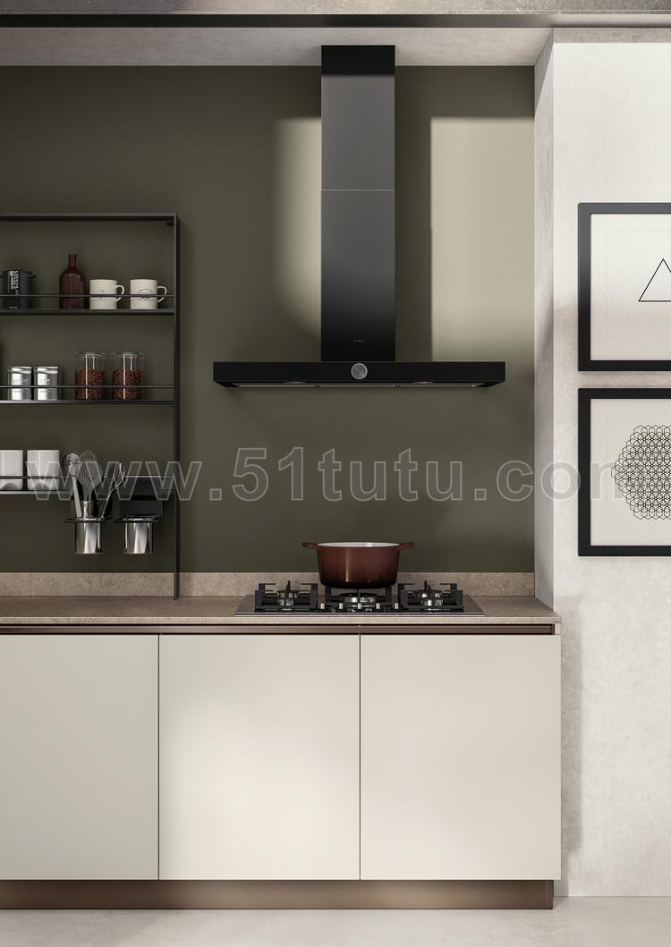 厨房背景场景各种角度场景设计参考2307500043