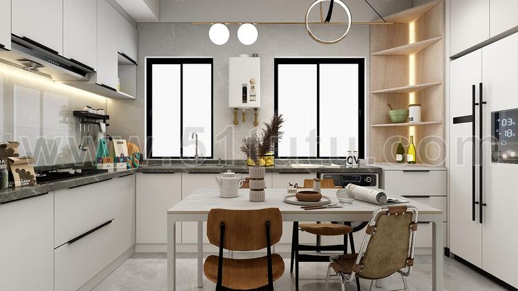 厨房背景场景各种角度场景设计参考2307500478