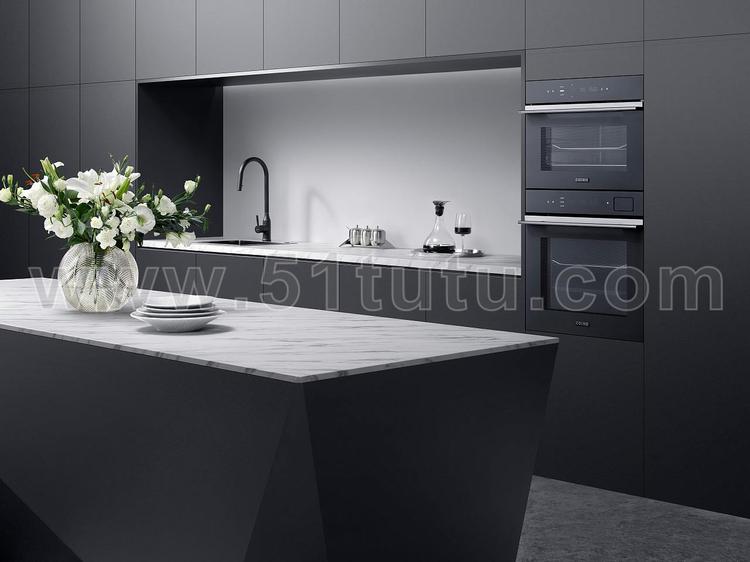 厨房背景场景各种角度场景设计参考2307500486